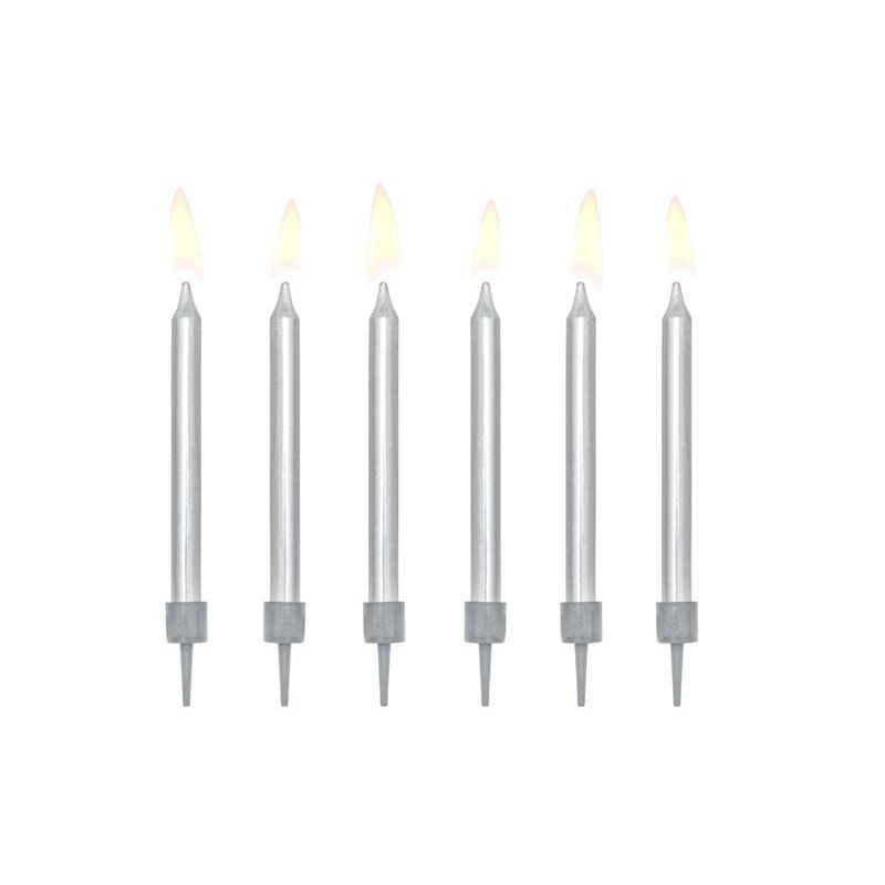 bougie anniversaire argent