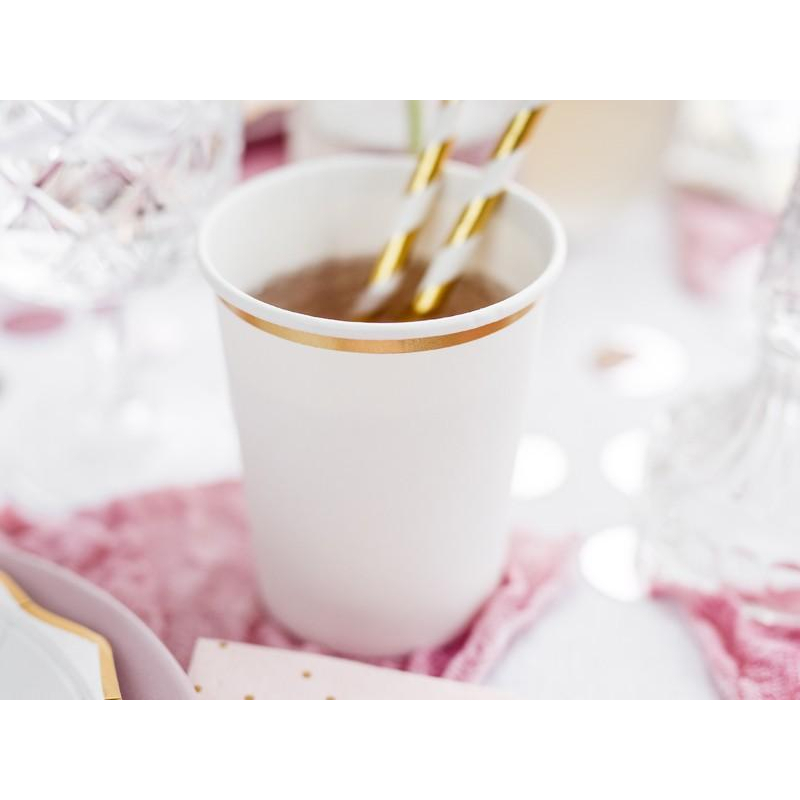 gobelets blanc or effets