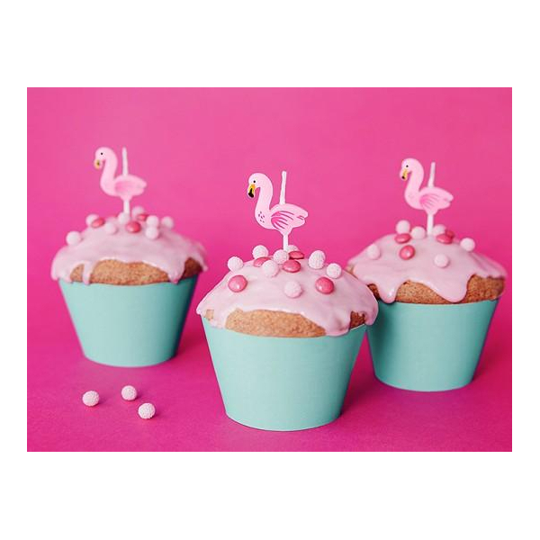 bougie flamand rose cupcake