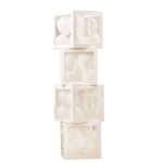 decorations cubes baby shower blanc pack decorations cubes baby shower blanc pack