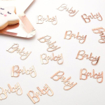 confettis rose gold baby shower confettis rose gold baby shower