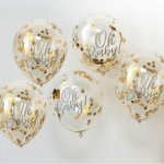 ballon confettis doré baby shower ballon confettis doré baby shower