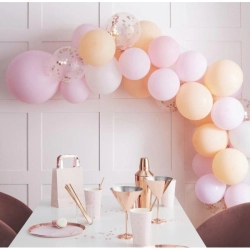 kit arche ballons peche rose