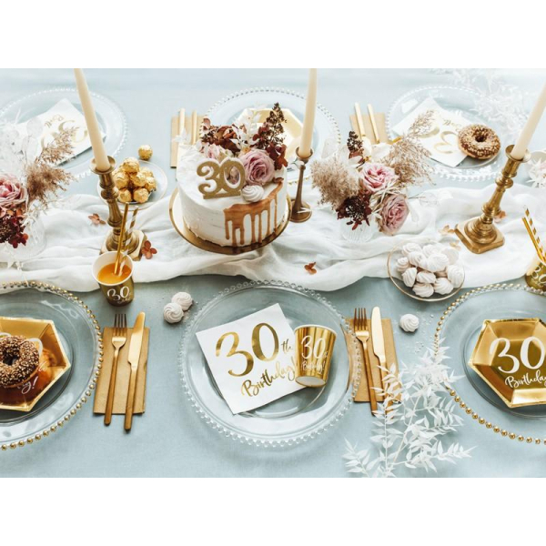 bougie anniversaire 30 ans table