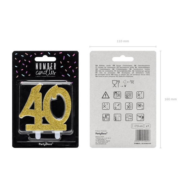 bougie anniversaire 40 ans pack bougie anniversaire 40 ans pack