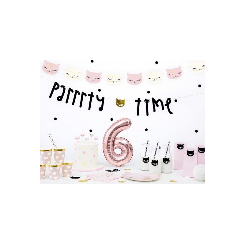 assiettes chat rose ambiance