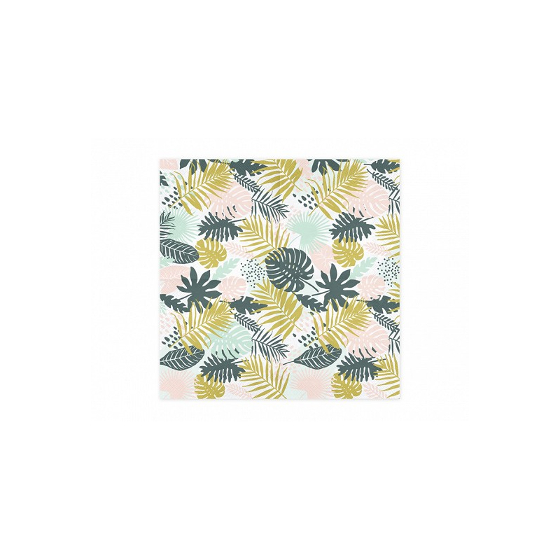 serviettes tropicales papier