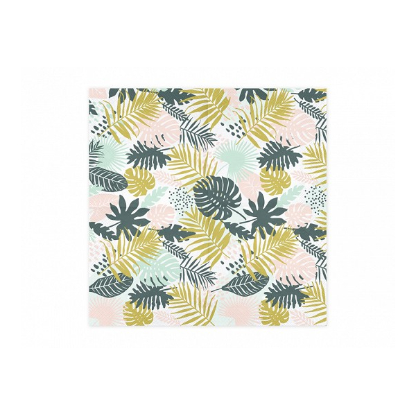 serviettes tropicales papier