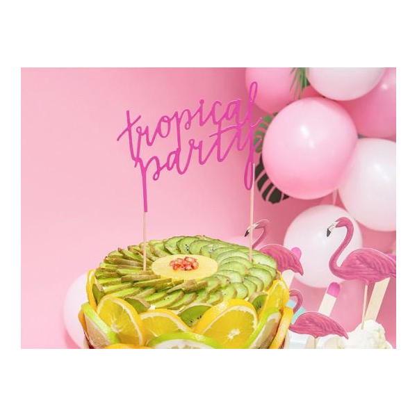 cake topper tropical gateau