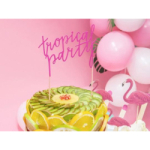 cake topper tropical gateau