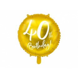ballon anniversaire dore 40 ans