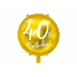 ballon anniversaire dore 40 ans ballon anniversaire dore 40 ans