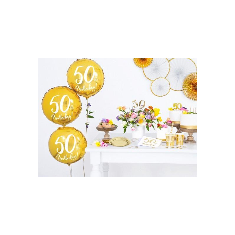 ballon anniversaire dore ambiance