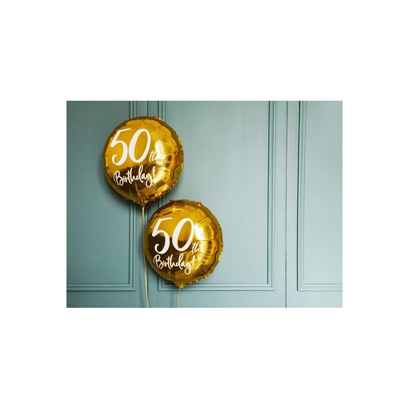 ballon anniversaire dore effets