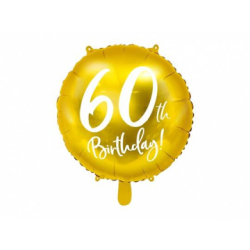 ballon anniversaire dore 60 ans