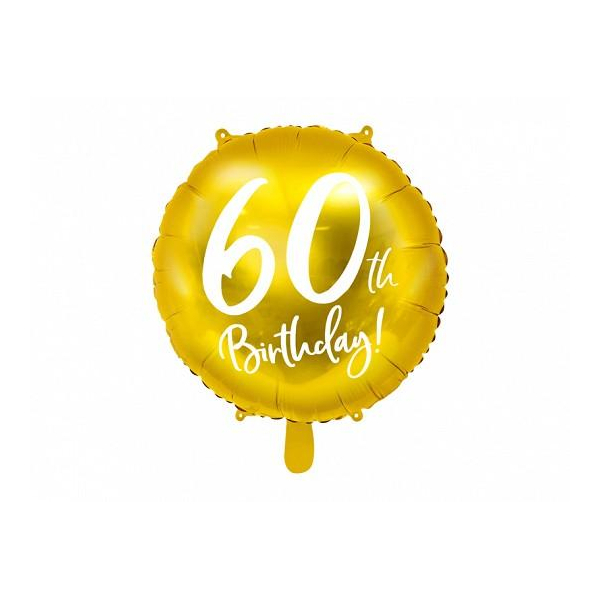 ballon anniversaire dore 60 ans