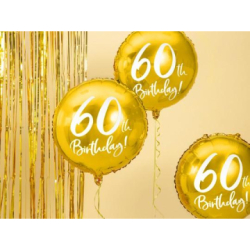 ballon anniversaire dore 60 ans