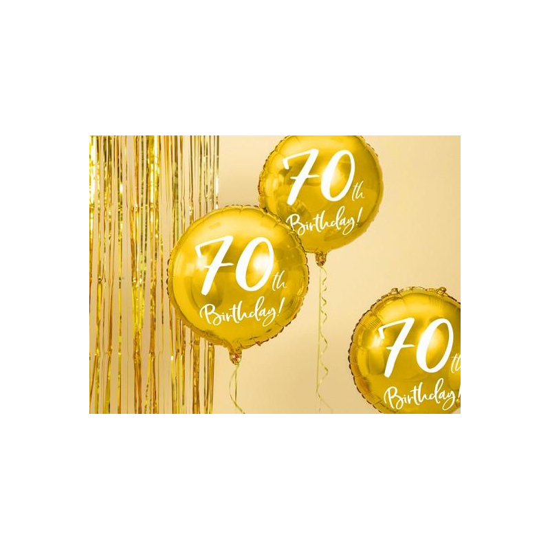 ballon anniversaire 70 ans dores