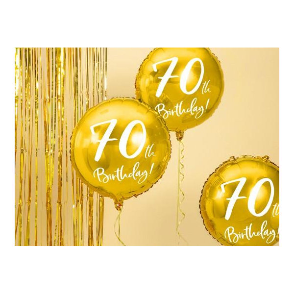 ballon anniversaire 70 ans dores