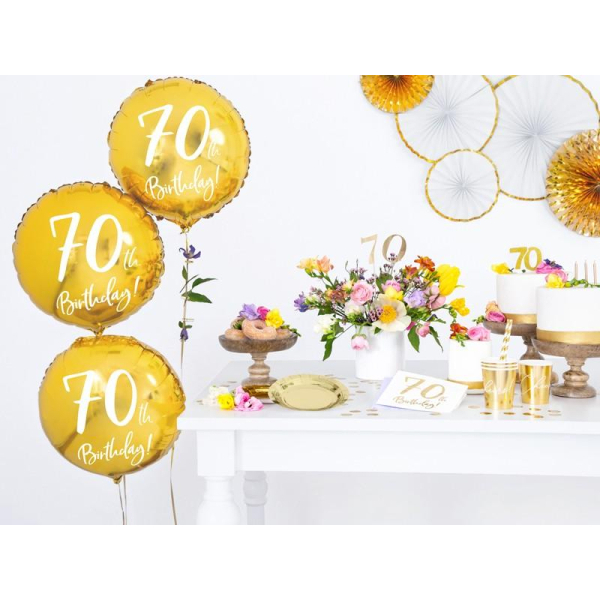 ballon anniversaire 70 ans table