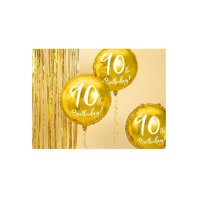 ballon anniversaire 90 ans dore