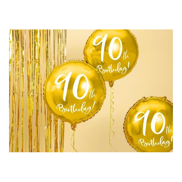 ballon anniversaire 90 ans dore ballon anniversaire 90 ans dore