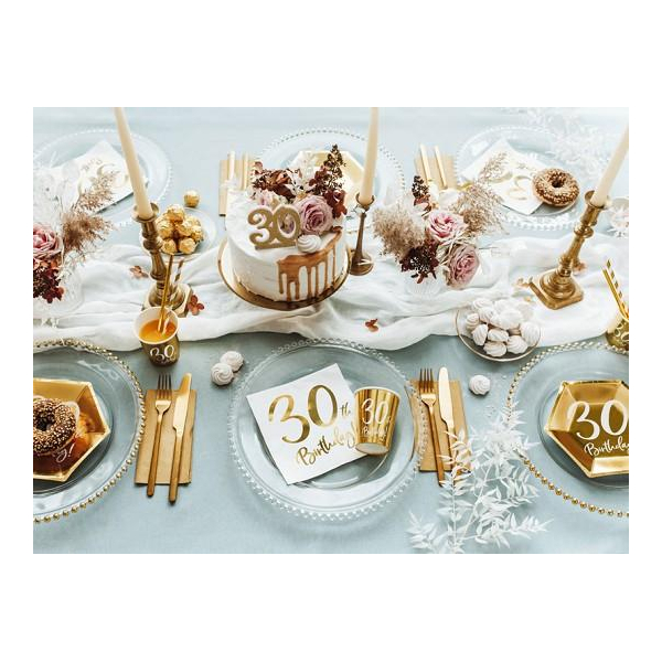 gobelets dore anniversaire adulte