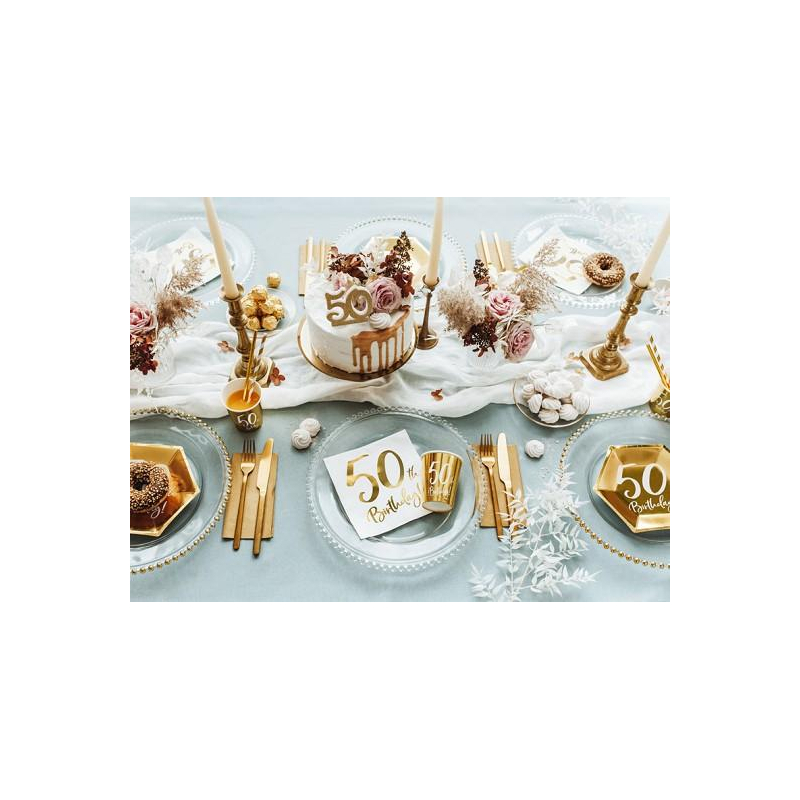 gobelets 50 ans dore