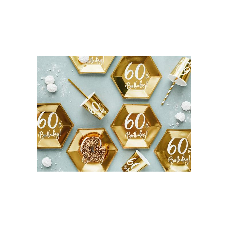 gobelets anniversaire dore 60 ans