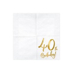 serviette 40 ans