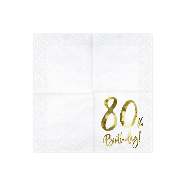 serviette papier dore 80