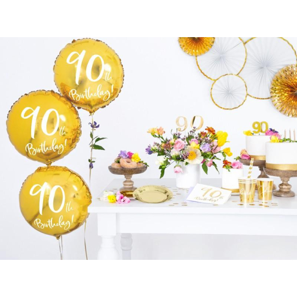 serviettes papiers 90 ans table