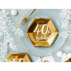 assiettes dore 40 ans