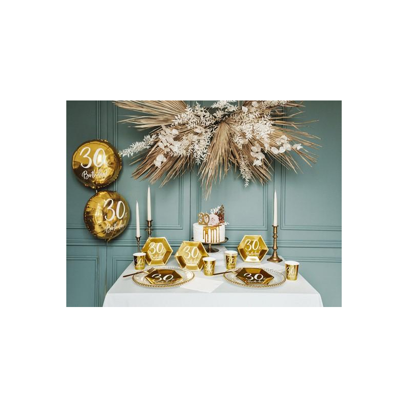 assiettes dores 30 ans ambiance