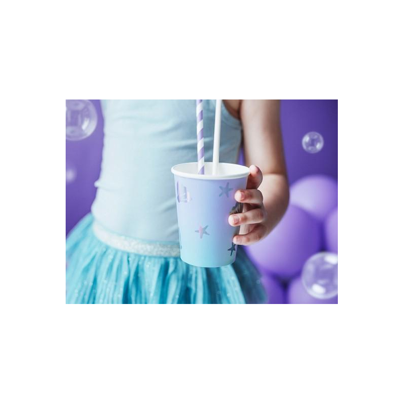 gobelets bleu coquillage sirene