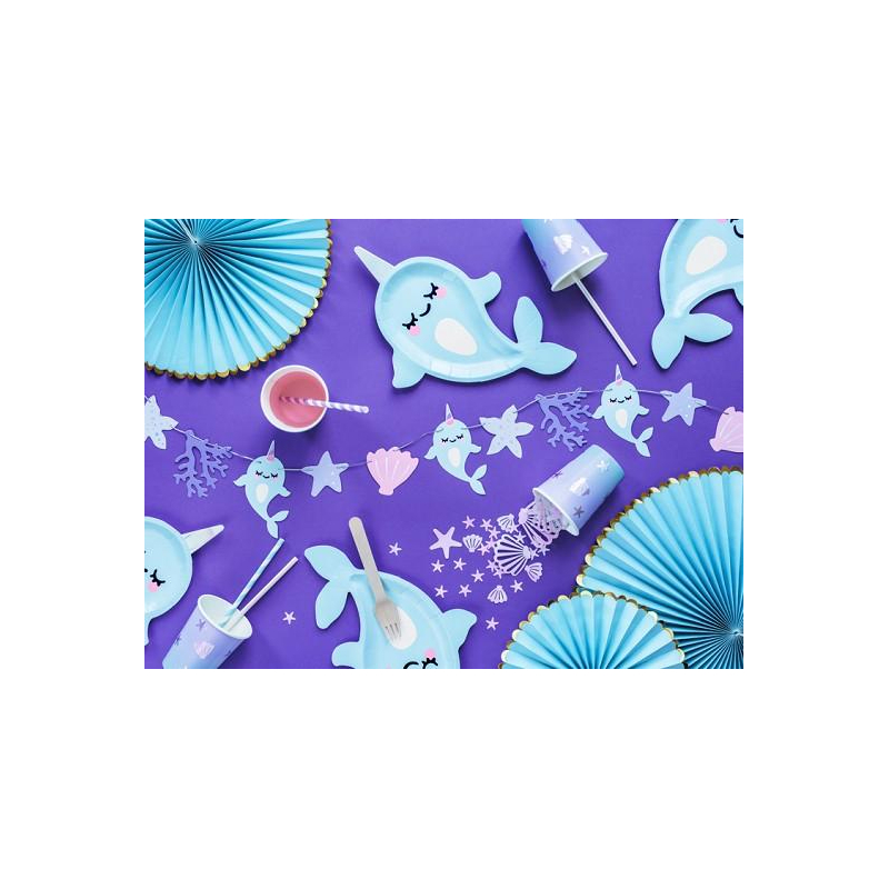 gobelets bleu coquillage effets