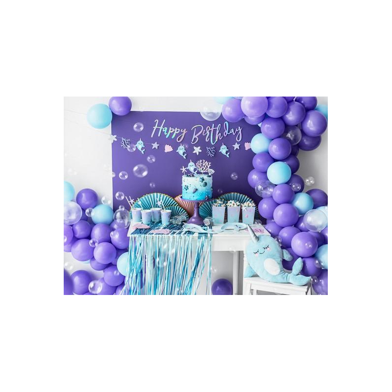 gobelets bleu coquillage ambiance