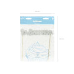 cake topper argent pack
