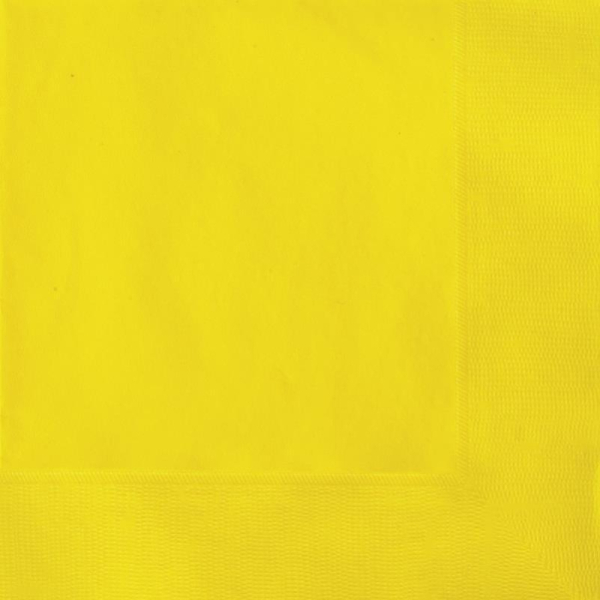 serviettes jaunes