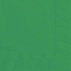 40 serviettes en papier vert