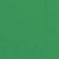40 serviettes en papier vert