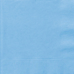 serviettes papier bleu pastel