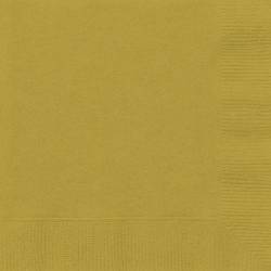 serviettes papier dorees