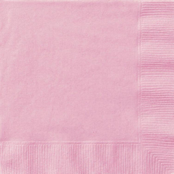 serviettes roses papier