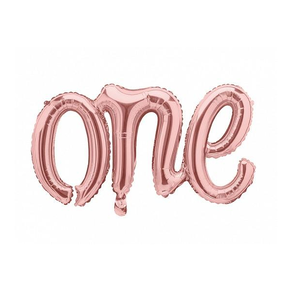 ballon aluminium rose one ballon aluminium rose one