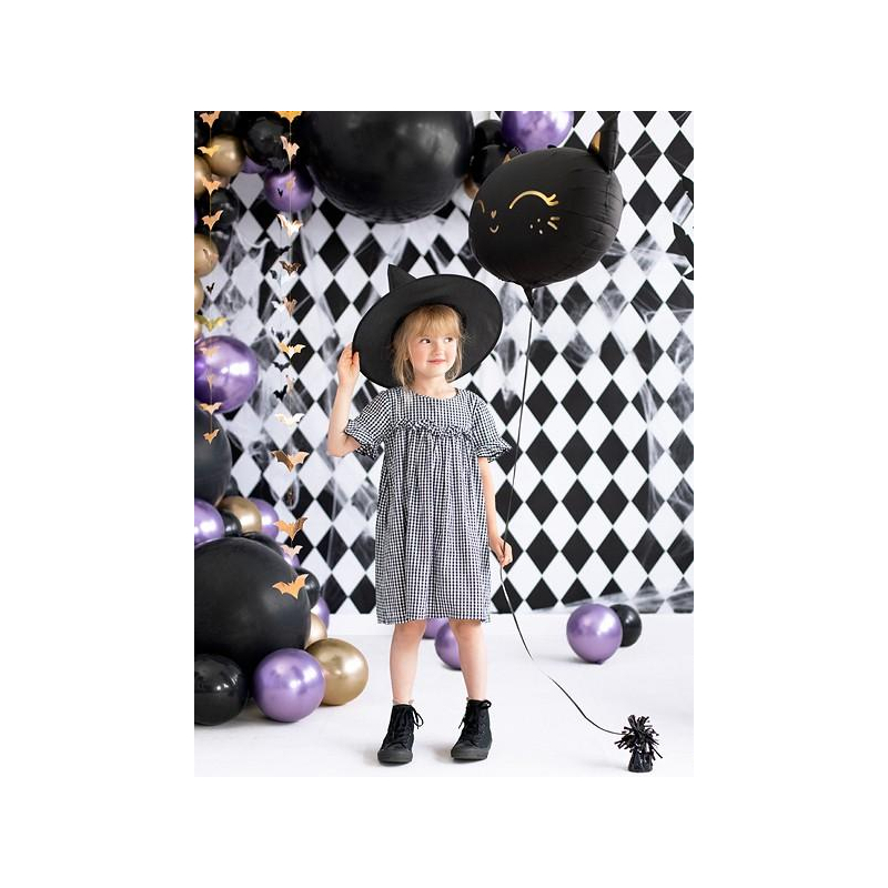 ballon aluminium noir chat enfant