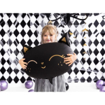 ballon aluminium noir chat petite fille ballon aluminium noir chat petite fille