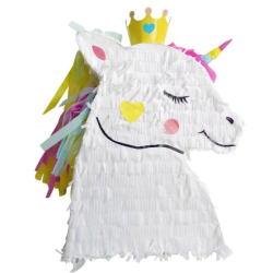 pinata licorne blanche