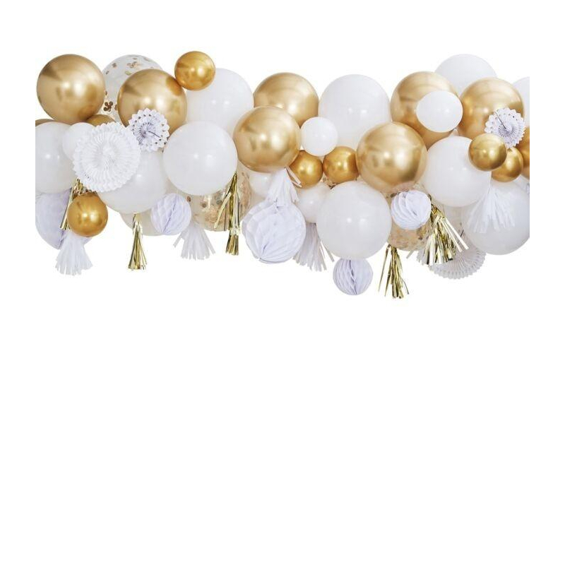 kit guirlande ballons dores