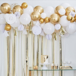 kit guirlande ballons dores